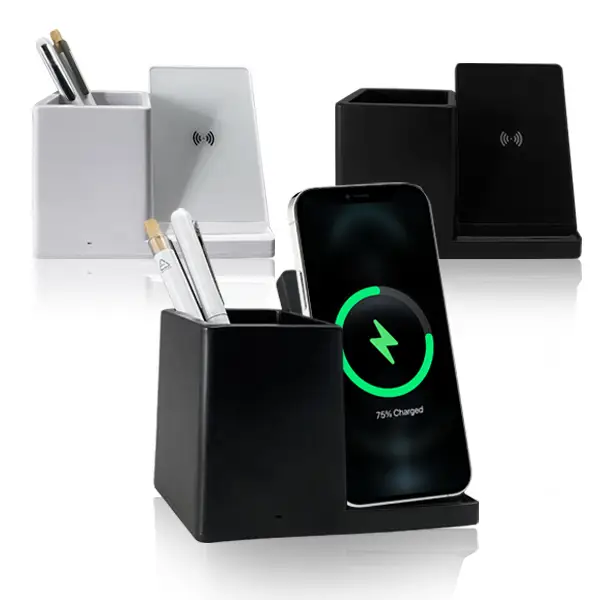 מטען אלחוטי ממותג ומעוצב עם טעינה אלחוטית 10W / תמונת מוצר ראשית