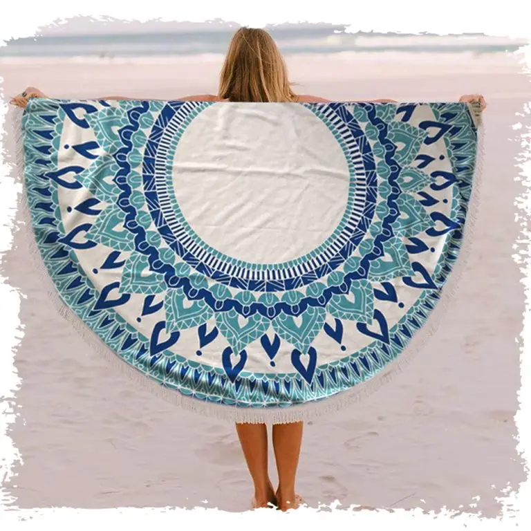 מגבת חוף עגולה